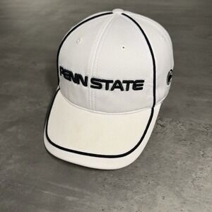 Pennsylvania Nittany‎ Lions Hat White Navy Big 10 Vintage 2000s Y2K Performance